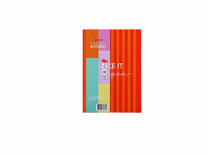 Bloco Notas Quadriculado Auchan A5 160 Folhas Vintage Palette