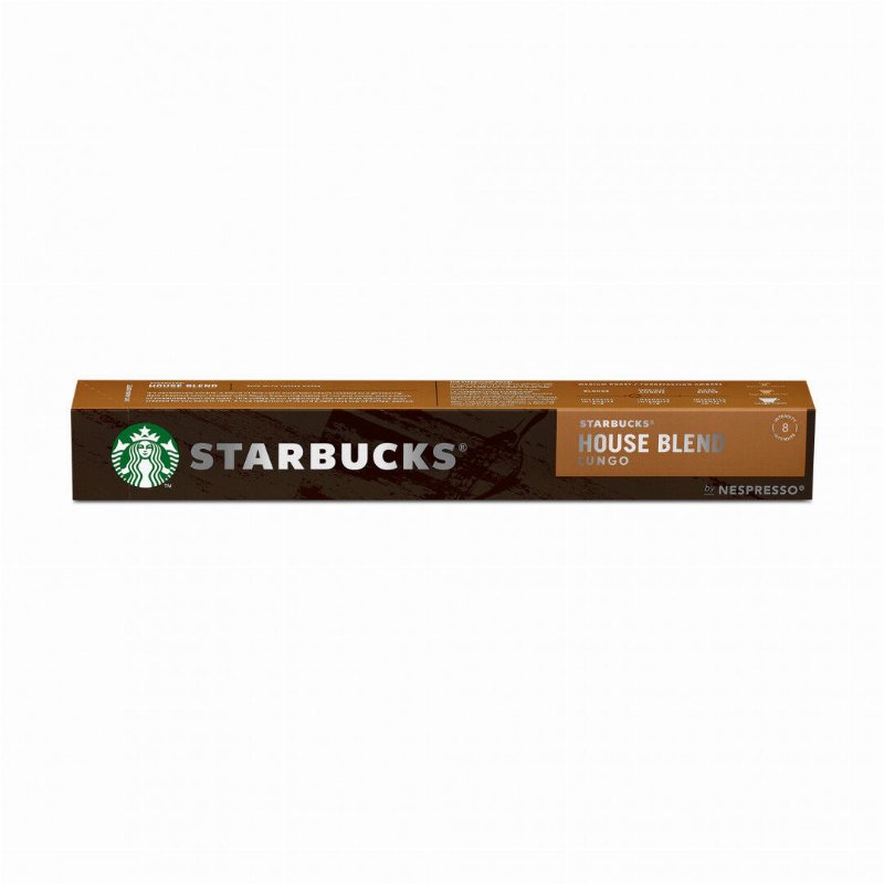 Cápsulas De Café Nespresso House Blend Lungo Starbucks 10Un