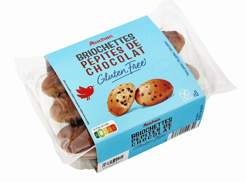 Pão Brioche Auchan Sem Glúten Pepitas 6Un 300 g