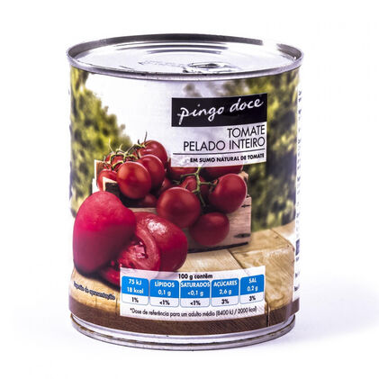 Tomate Pelado Inteiro Pingo Doce 0.78Kg