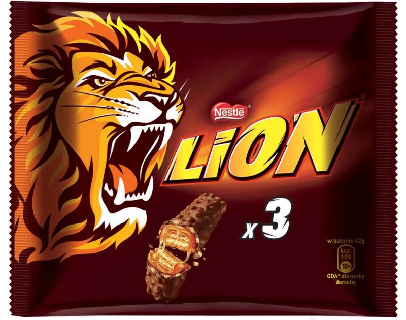 Chocolate Lion Snack 3X42 g