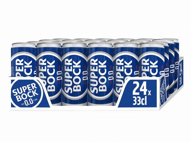 Cerveja Sem Alcool Super Bock 00% Lata 24X0.33 l (Sdr)