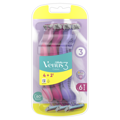 Lâminas Descartáveis Venus Plus (4+2) Venus 6Un