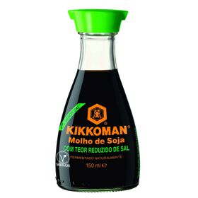 Molho De Soja Com Menos Sal Kikkoman 150 ml