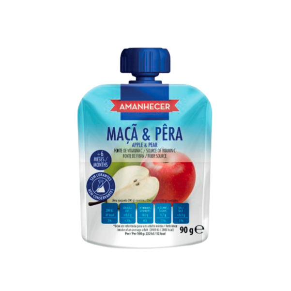 Bolsa De Fruta Maçã E Pêra 90 g Amanhecer