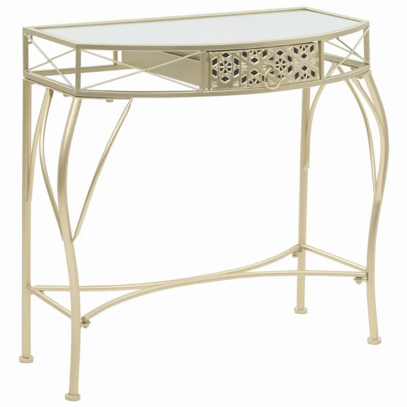 Hkh Mesa De Apoio De Estilo Francês Dourado Em Metal
