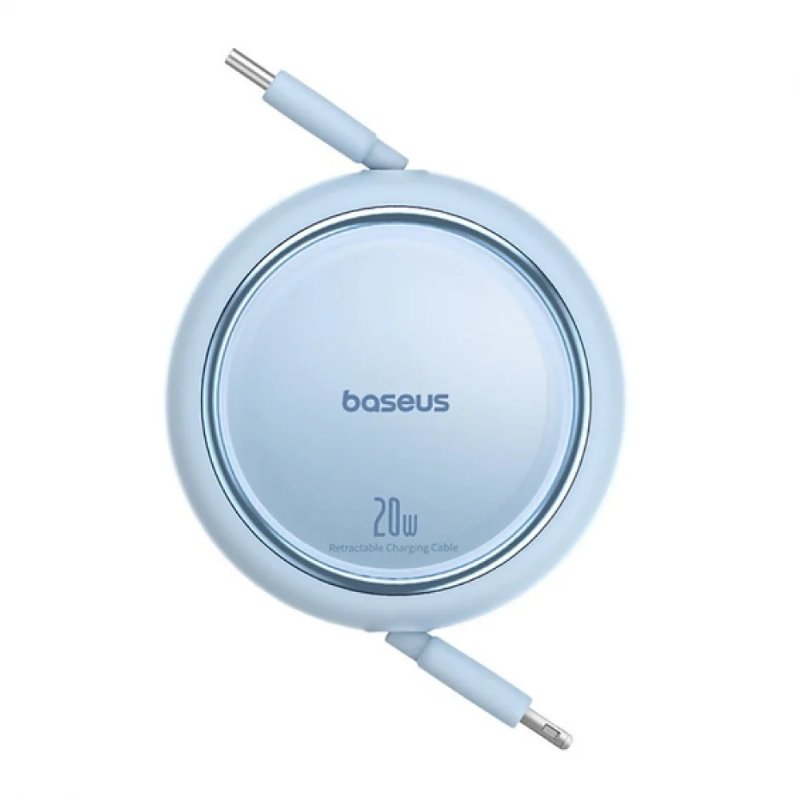 Baseus Cabo Free2Pull Retractable Charging Cabo Usb-C To Ip 20W 1M Galaxy Blue