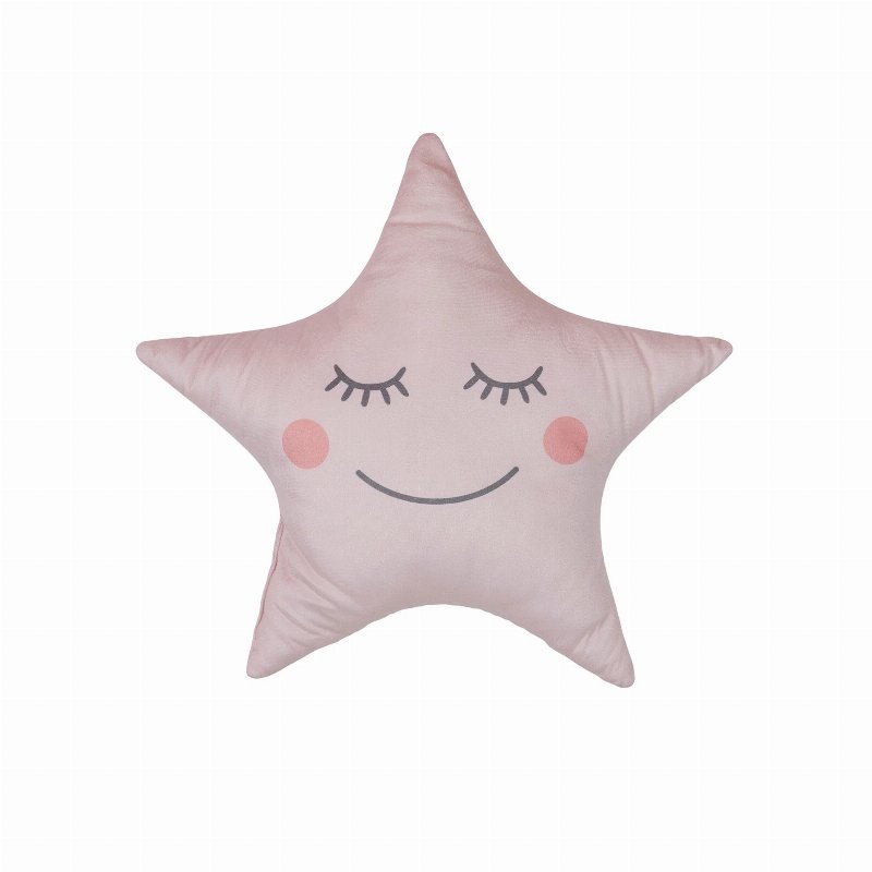 Almofada Decorativa Estrela Rosa
