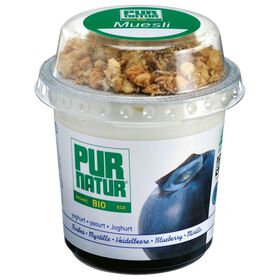 Iogurte Pedaços Mirtilo E Muesli Pur Natur 160 gr