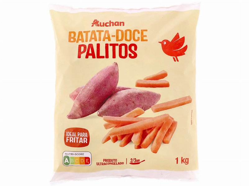 Batata Doce Auchan Palitos Para Fritar 1 kg