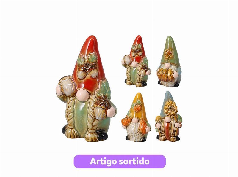 Gnomo Decorativo 88X65X140Mm Modelos Sortidos