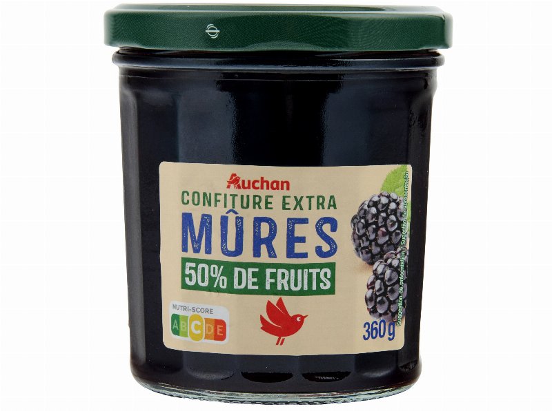 Doce Auchan Extra 50% Frutos Amora 360 g