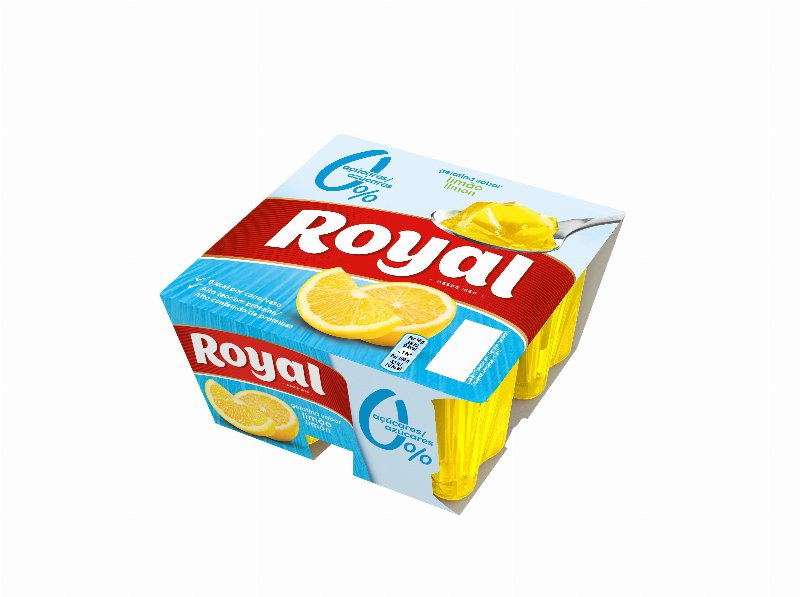 Gelatina Royal Limão 0% De Açúcar 4X90 G