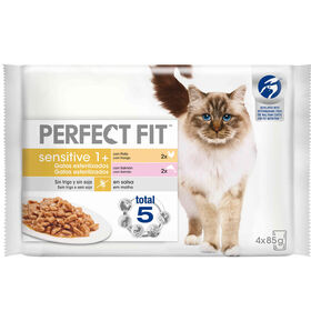 Comida Humida Para Gato Esterilizado Sensetive Perfect Fit 4 X 85 g