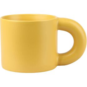 Caneca Com Asa Grossa 330 ml Amarela Casa Em Flor Kasa