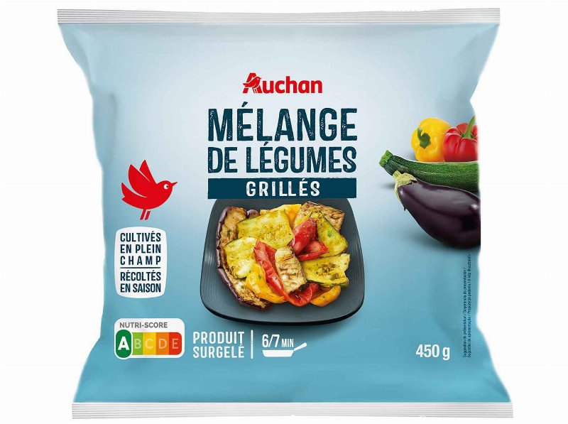 Mistura De Legumes Auchan Grelhados Ultracongelados 450 g