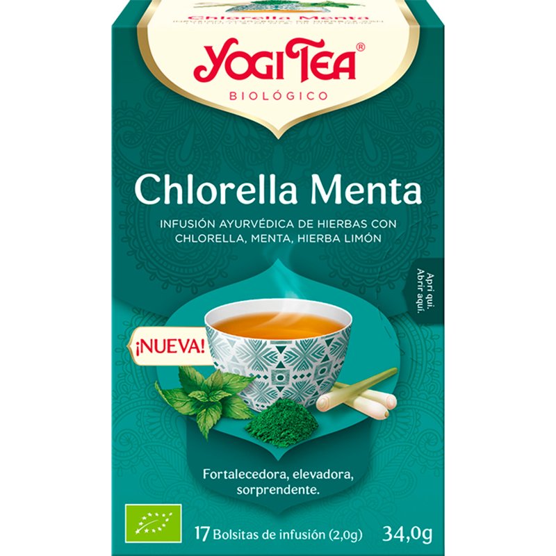 Chá Bio Chlorella Menta 17 unidades