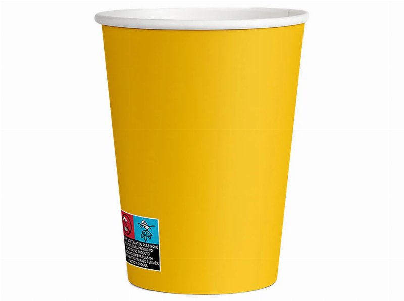 Copo Cartão Actuel Amarelo 25 cl X20