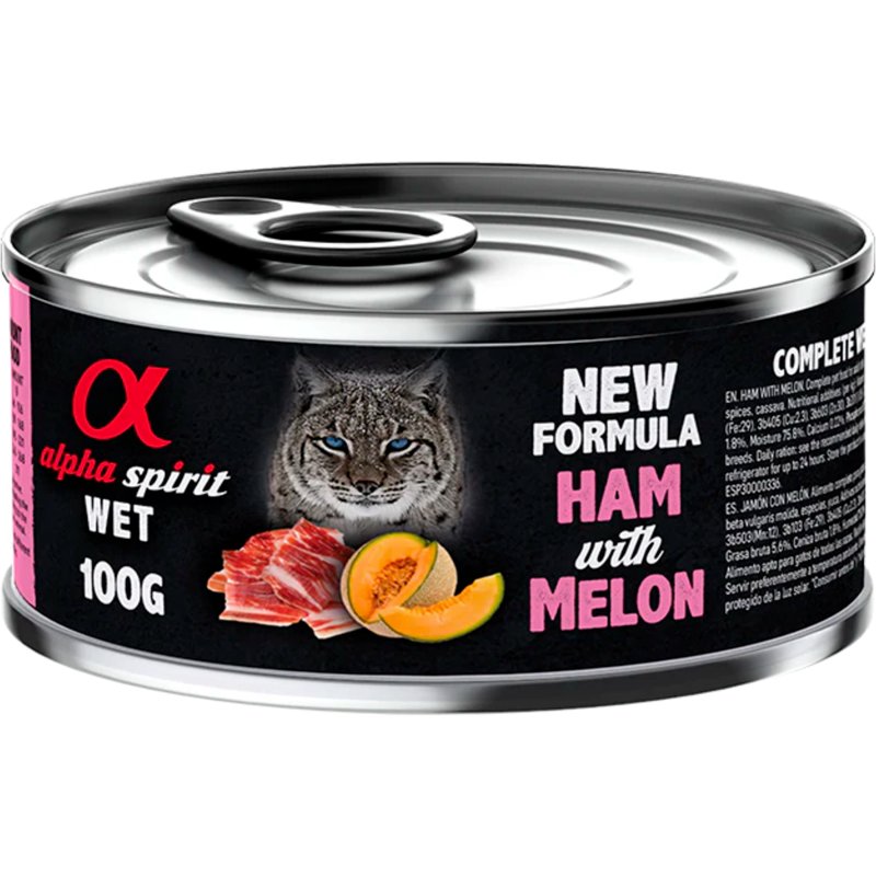 Alimentação Húmida Para Gato Fiambre E Melão 100 g