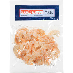 Miolo De Camarão Vannamei 40/60 Ultracongelado 200 gr