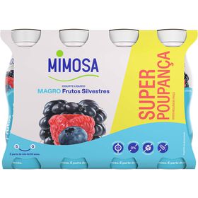Iogurte Líquido Magro Frutos Silvestres Mimosa 1208 gr (8 Un)