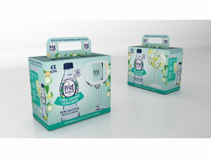 Águas Com Gás Frize Bot Lima Gengibre 4X25 cl C/Copo
