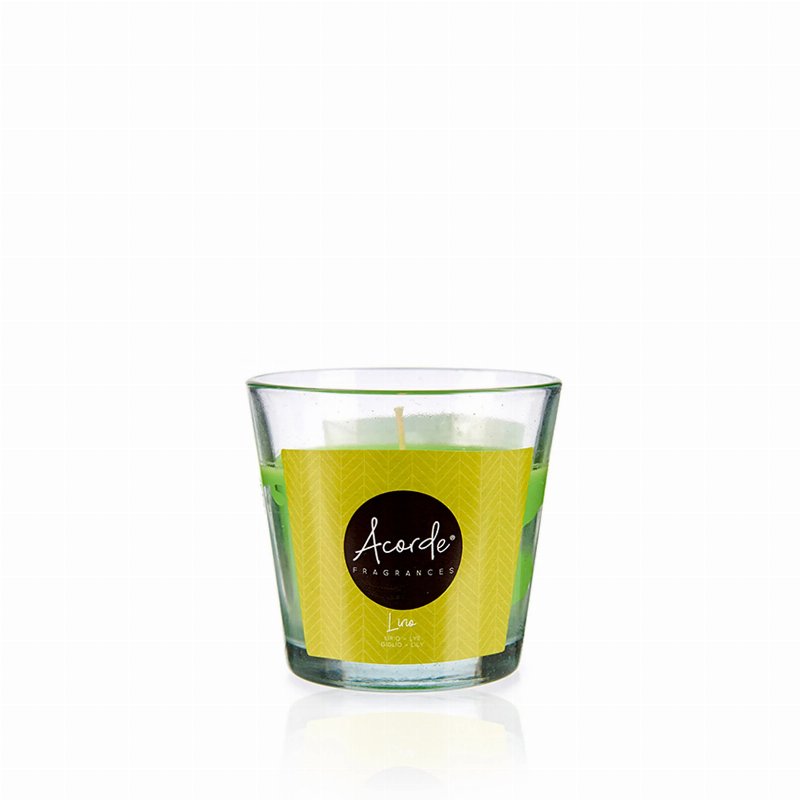 Vela Perfumada Em Copo De Vidro Lírios