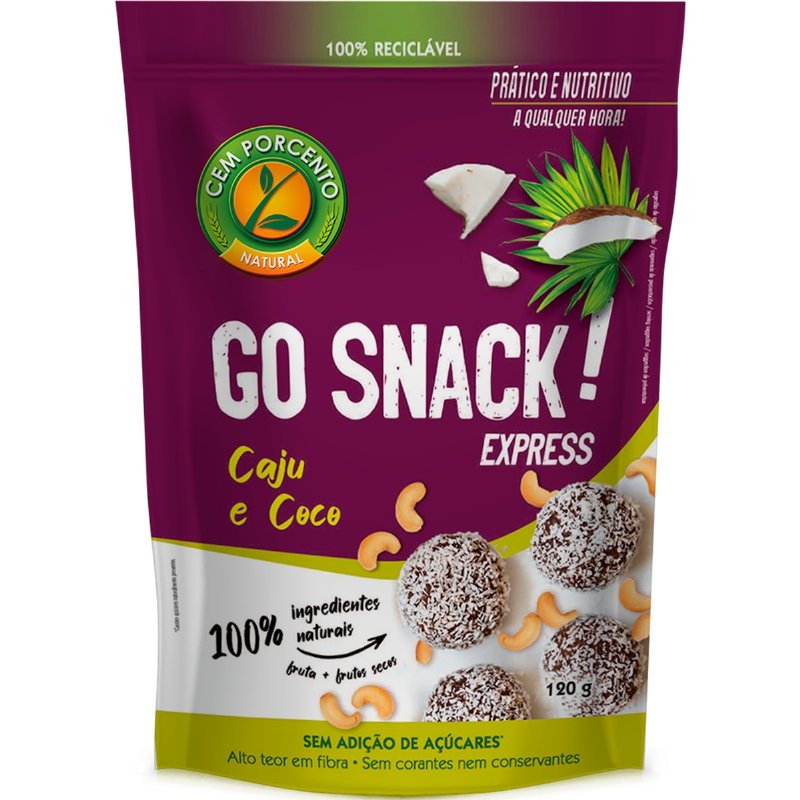 Snack Go Express Caju E Coco 120 g