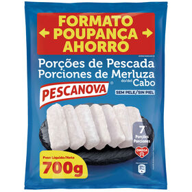Porções De Pescada Do Cabo Sem Pele Pescanova 700 gr