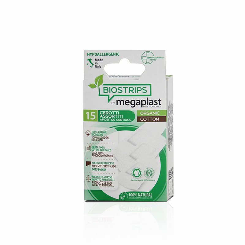 Megaplast Biostrips Pensos Rápidos Algodão Sortidos 15 Un