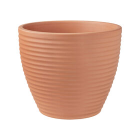Vaso Ondulado Barro 27Cm Terracota Argoncilhe 1 Un