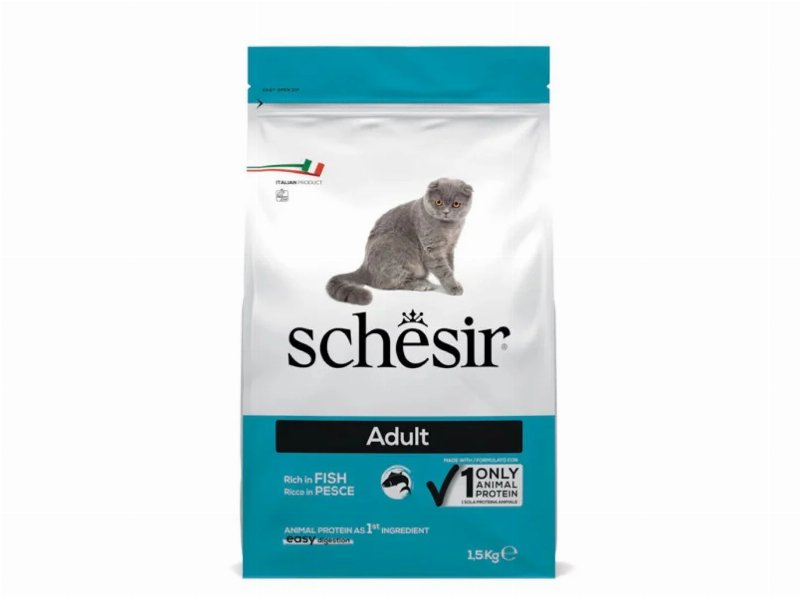 Ração Para Gato Schesir Adulto Peixe 1.5 kg