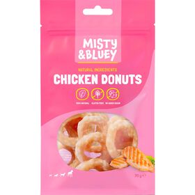 Snack Para Cão Donut Frango Misty & Bluey 70 g