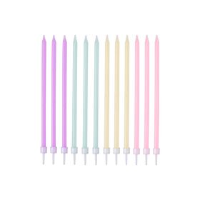 Velas Altas 16Cm Coloridas Pastel Kasa