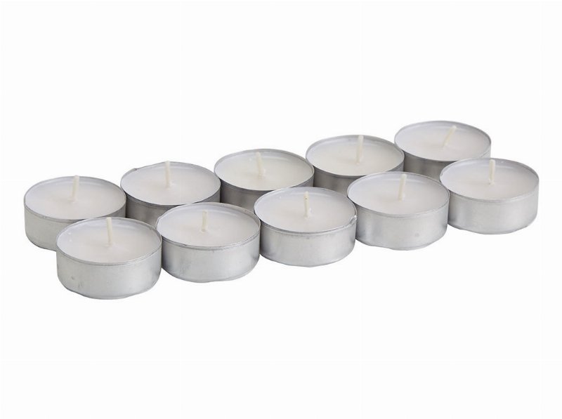 Tealights Auchan Essencial Branco 4H Pack 10 Unidades
