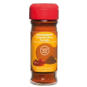 Pimentão Doce Fumado Em Frasco Continente 45 gr