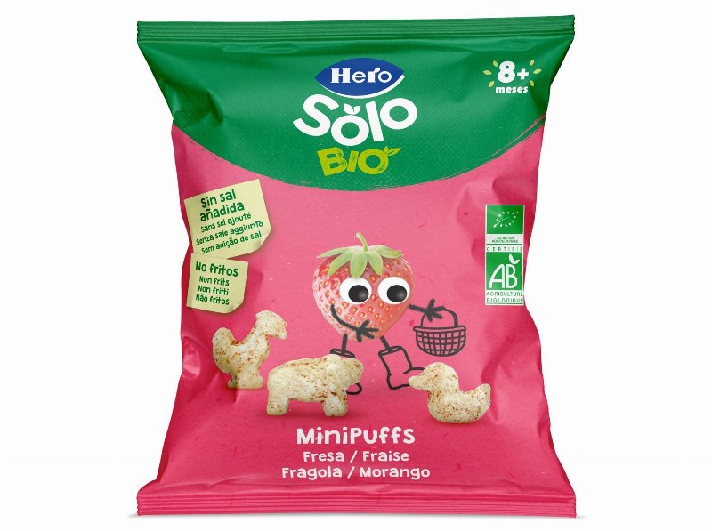 Snack Hero Solo Bio Morango Minipuffs 18 g