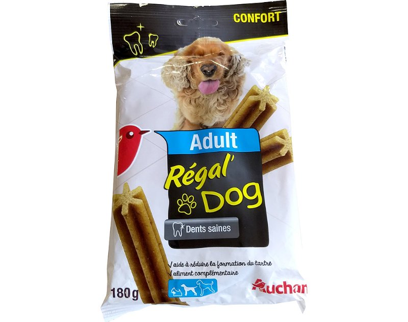 Snacks Para Cão Auchan Porte Médio Adulto Régal' Dog Dental 180 g