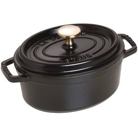 Caçarola Oval Ferro Fundido 15Cm Preta Staub