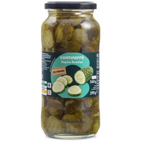 Pepino Rodelas Em Vinagre Continente 560 gr (Peso Escorrido 290 gr)