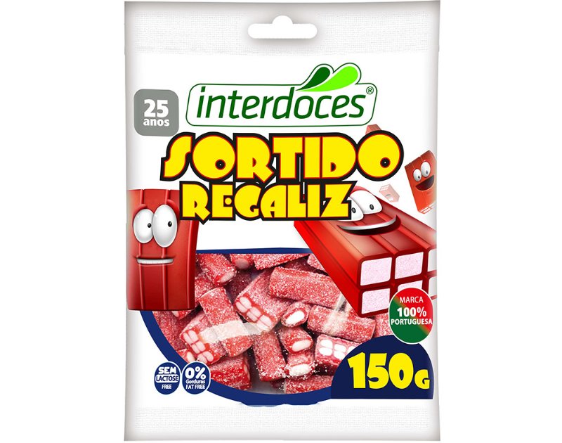 Gomas Interdoces Sortido Regaliz 150 g