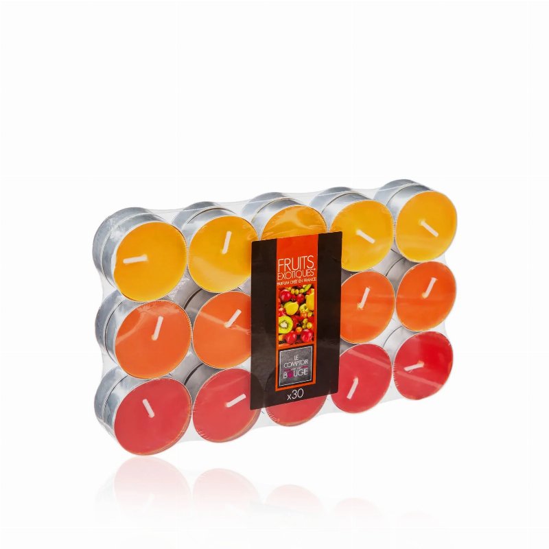 Hkh Conjunto 30 Tealights Perfumados Frutos Exóticos