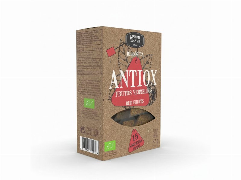Infusão Bio Lisbon Tea Co. Antiox Fr Vermelhos 15 Saquetas