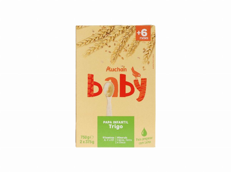 Papa Infantil Auchan Baby Não Láctea Cereais 750 g #