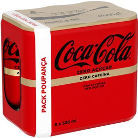 Refrigerante Com Gás Cola Zero Açúcar Zero Cafeína Coca-Cola