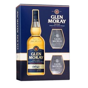 Glen Moray Classic Single Malt Com 2 Copos Whisky Scotch