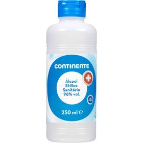 Álcool Etílico 96% Volume Continente 250 ml
