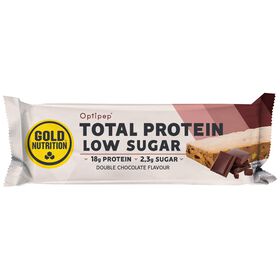 Barra Proteína Low Sugar Double Chocolate Gold Nutrition 60 gr