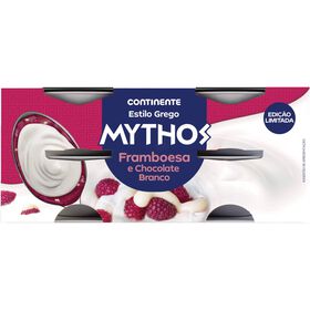 Iogurte Grego Mythos Framboesa E Chocolate Branco Continente 460 gr (4 Un)