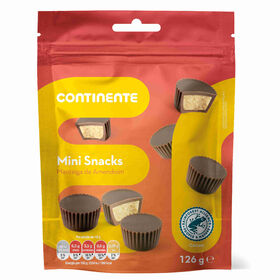Snack Manteiga De Amendoim Mini Continente 126 gr